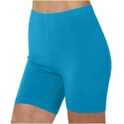 High Waisted Workout Yoga Shorts!Plus Size Yoga Pants for Women Women's Three Part Leggings, Sports Shorts, Shaping Three Part Pants,Biker Shorts with Side Pockets for Women